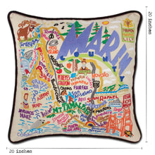 Load image into Gallery viewer, Marin County Hand-Embroidered Pillow - catstudio