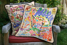 Load image into Gallery viewer, Marin County Hand-Embroidered Pillow - catstudio