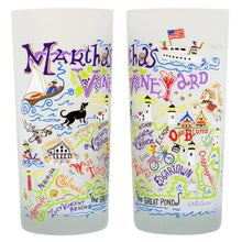 Load image into Gallery viewer, Martha's Vineyard Drinking Glass - catstudio