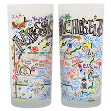 Load image into Gallery viewer, Massachusetts Drinking Glass - catstudio