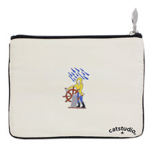 Load image into Gallery viewer, Massachusetts Zip Pouch - Natural - catstudio