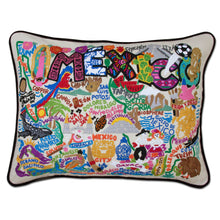 Load image into Gallery viewer, Mexico Hand-Embroidered Pillow - catstudio