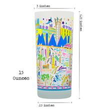 Load image into Gallery viewer, Miami Drinking Glass - catstudio 
