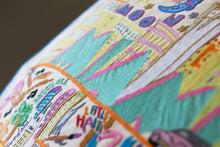 Load image into Gallery viewer, Miami Hand-Embroidered Pillow - catstudio