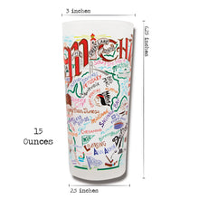Load image into Gallery viewer, Michigan Drinking Glass - catstudio