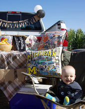 Load image into Gallery viewer, Michigan, University of Collegiate Embroidered Pillow - catstudio