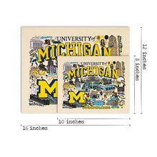 Load image into Gallery viewer, Michigan, University of Collegiate Fine Art Print - catstudio