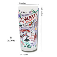 Load image into Gallery viewer, Milwaukee Drinking Glass - catstudio