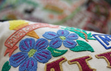 Load image into Gallery viewer, Milwaukee Hand-Embroidered Pillow - catstudio