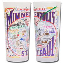 Load image into Gallery viewer, Minneapolis-St. Paul Drinking Glass - catstudio