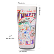 Load image into Gallery viewer, Minneapolis-St. Paul Drinking Glass - catstudio