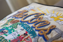 Load image into Gallery viewer, Mississippi Coast Hand-Embroidered Pillow - catstudio