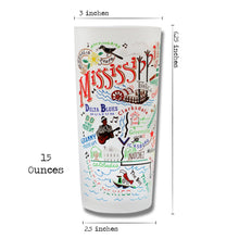 Load image into Gallery viewer, Mississippi Drinking Glass - catstudio