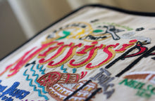 Load image into Gallery viewer, Mississippi Hand-Embroidered Pillow - catstudio