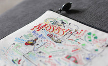Load image into Gallery viewer, Mississippi Zip Pouch - Natural - catstudio