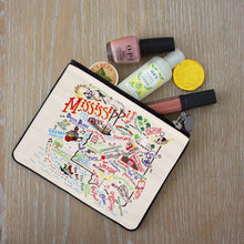 Load image into Gallery viewer, Mississippi Zip Pouch - Natural - catstudio