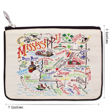 Load image into Gallery viewer, Mississippi Zip Pouch - Natural - catstudio