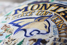 Load image into Gallery viewer, Montana State University Collegiate Embroidered Pillow - catstudio