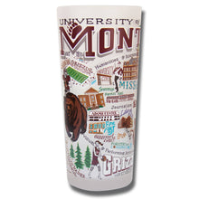 Load image into Gallery viewer, Montana, University of Collegiate Drinking Glass - catstudio