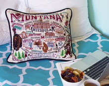 Load image into Gallery viewer, Montana, University of Collegiate Embroidered Pillow - catstudio 
