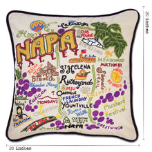 Load image into Gallery viewer, Napa Valley Hand-Embroidered Pillow - catstudio