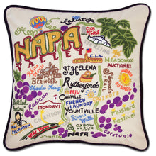 Load image into Gallery viewer, Napa Valley Hand-Embroidered Pillow - catstudio