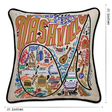 Load image into Gallery viewer, Nashville Hand-Embroidered Pillow - catstudio
