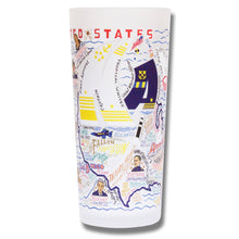 Load image into Gallery viewer, Navy Drinking Glass - catstudio