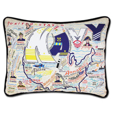 Load image into Gallery viewer, Navy Printed Pillow - catstudio
