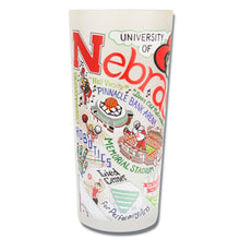 Load image into Gallery viewer, Nebraska, University of Collegiate Drinking Glass - catstudio