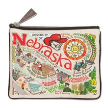 Load image into Gallery viewer, Nebraska, University of Collegiate Zip Pouch - catstudio