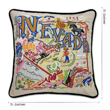 Load image into Gallery viewer, Nevada XL Hand-Embroidered Pillow - catstudio
