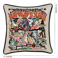 Load image into Gallery viewer, New Mexico Hand-Embroidered Pillow - catstudio