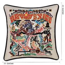 Load image into Gallery viewer, New Mexico Hand-Embroidered Pillow - catstudio
