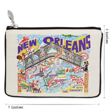 Load image into Gallery viewer, New Orleans Zip Pouch - Natural - catstudio