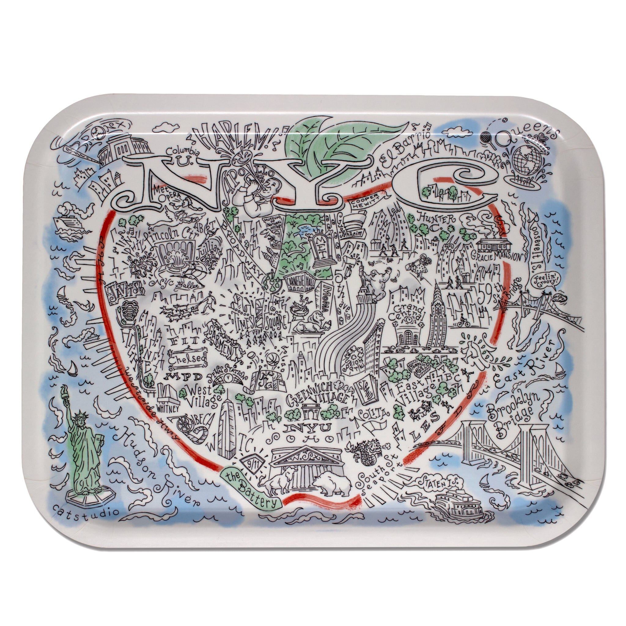 Shop the Vintage Ski Patches Birch Tray at Weston Table
