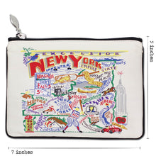 Load image into Gallery viewer, New York State Zip Pouch - Natural - catstudio