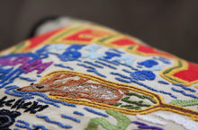 Load image into Gallery viewer, New York State XL Hand-Embroidered Pillow - catstudio