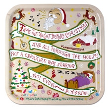 Load image into Gallery viewer, Night Before Christmas Birchwood Tray Trays catstudio