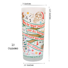 Load image into Gallery viewer, Night Before Christmas Drinking Glass - catstudio