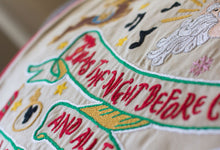 Load image into Gallery viewer, Night Before Christmas Hand-Embroidered Pillow - catstudio