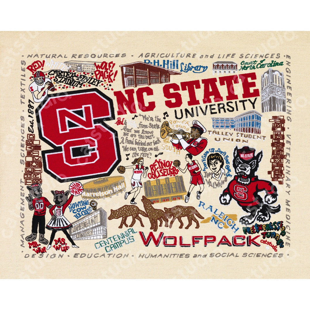 North Carolina State University Collegiate Fine Art Print - catstudio