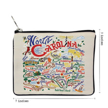 Load image into Gallery viewer, North Carolina Zip Pouch - Natural - catstudio
