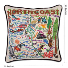 Load image into Gallery viewer, North Coast Hand-Embroidered Pillow - catstudio