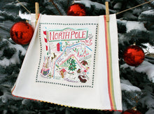 Load image into Gallery viewer, North Pole City Dish Towel - catstudio
