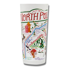 Load image into Gallery viewer, North Pole City Drinking Glass - catstudio