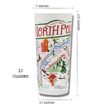 Load image into Gallery viewer, North Pole City Drinking Glass - catstudio