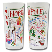 Load image into Gallery viewer, North Pole City Drinking Glass - catstudio