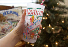 Load image into Gallery viewer, North Pole City Drinking Glass - catstudio