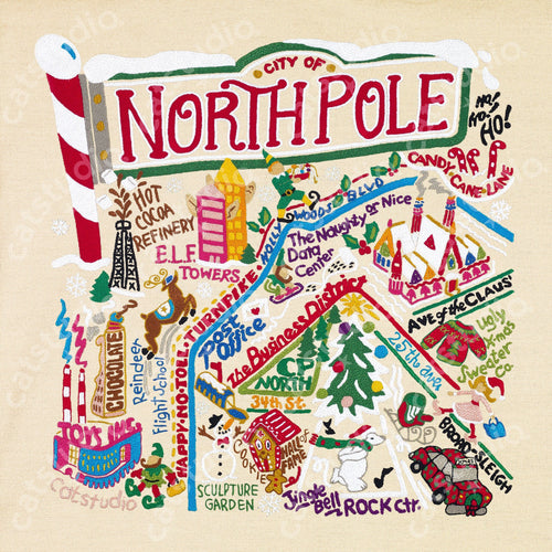 North Pole City Fine Art Print - catstudio